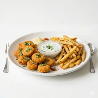 Nuggets de Pollo con Patatas
