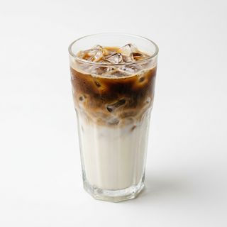 Latte e caffè in ghiaccio