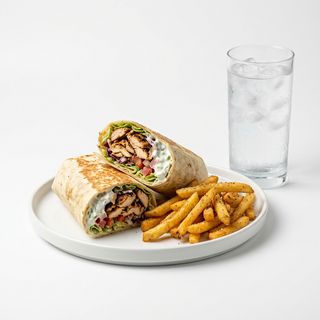 Menú kebab pollo