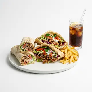 Combo 2 Rollos Kebab + 2 Kebab Pan
