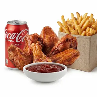 Alitas de Pollo Con Menú