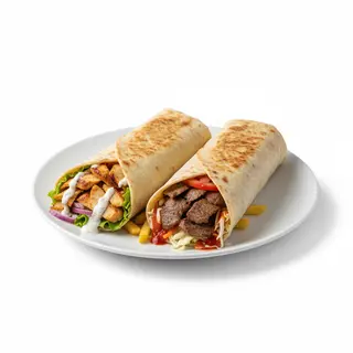 Menú 2 Dürüm Kebab + Patatas + 2 Bebidas