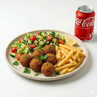 Plato faláfel + bebida