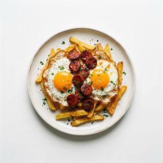 P4 Huevos Con Patatas Y Chorizo