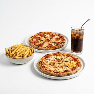 3. Menú 2 Pizzas (Medianas)