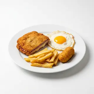 95- San Jacobo, Huevo, Patatas Y Croqueta