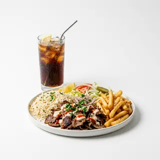 Plato De Kebab Con Arroz (Menú)