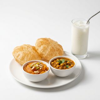 Halwa puri combo