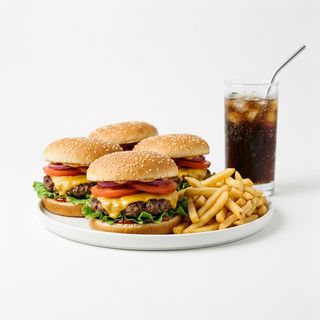 Menu famiglia hamburger