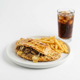 Menú Calzone Kebab Con Queso