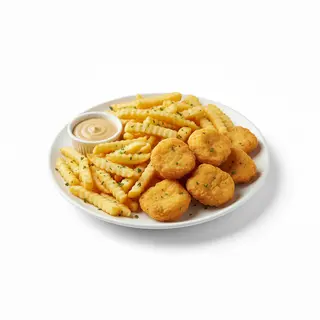 Nuggets Pollo Con Patatas Fritas