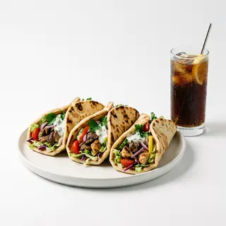 Combo 3 Rollo O 3 Pan Pita + 1 Bebida Lata