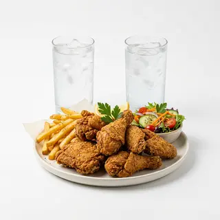 MENÚ DE POLLO FRITO (9ud)