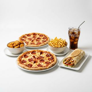 Menú Familiar 04 (2 Pizzas Medianas + Durum)