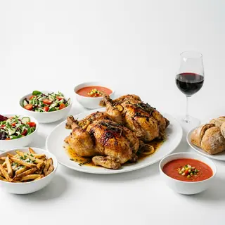 Menú doble familiar con vino ”Crego e Monaguillo”