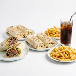 Combo Oferta 5 Durüms + 2 Patatas + Bebida (2 Lt.)