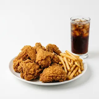 Piezas De Pollo (16 Uds.) Con Patatas Y Coca-Cola (2 Lit.)