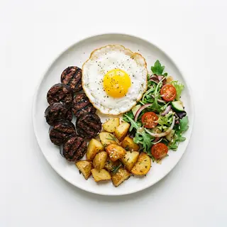 Plato Combinado De Morcilla