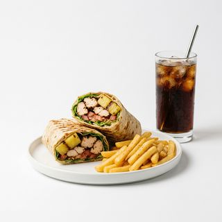 Menú Durum tropical con piña