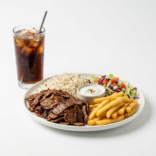 Menú Kebab Plato Con Arroz