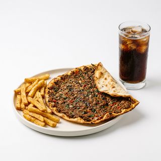 Menú Lahmacun Solo Carne + Patatas + Bebida