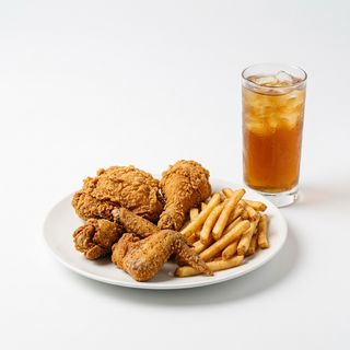 Menú 2 pz de pollo 3 pz de alitas