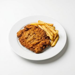 Plato De Milanesa De Ternera