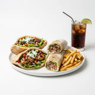 Oferta 2 Pita + 2 Dürüm + Patatas