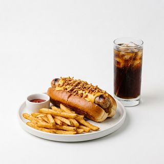 Menú hot dog American