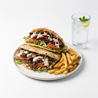 Menú kebab doble