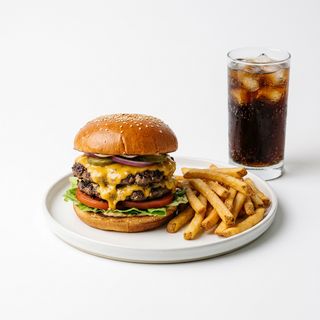 Menú double cheese burger