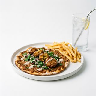 Menú Lahmacun falafel