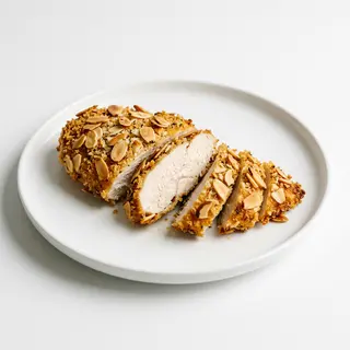 Pollo Empanado Con Almendras
