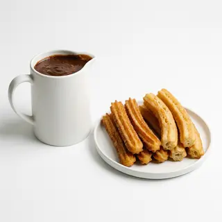 Chocolate (1 Lt.) + Churros (8 Uds.) + Porras (6 Uds.)