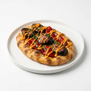 Butifarra Negra Con Piquillos Y Mayonesa Picante