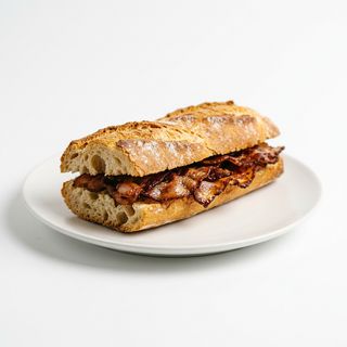 Bocadillo Caliente De Bacon
