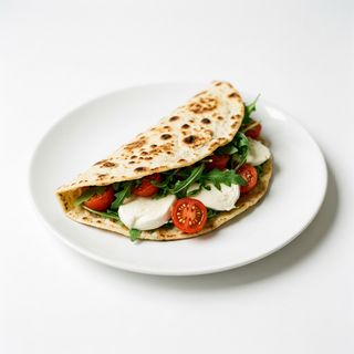 Rucola, pomodorini e mozzarella