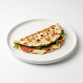 Salame piccante, brie, rucola