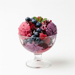 Copa De Helado Frutas Del Bosque