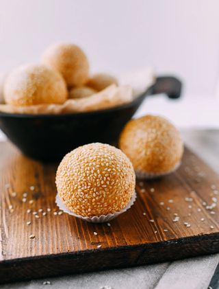 4 Bolas De Sésamo Fritas