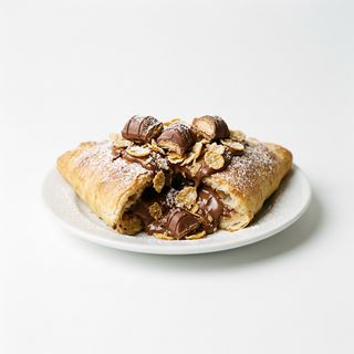 Calzone con nutella, Kinder Bueno e cereali