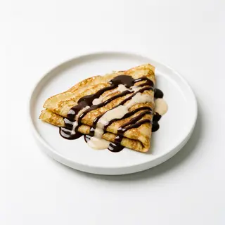 Crep con Baileys con chocolate negro