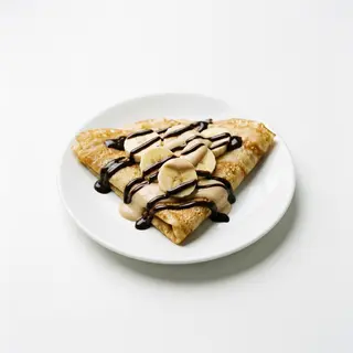 Crep con Baileys con plátano y chocolate negro