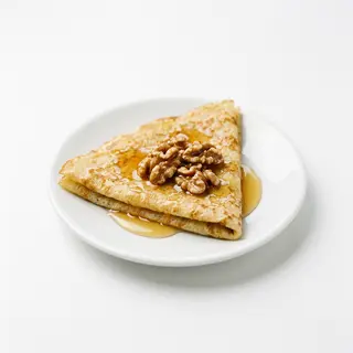 Crep con miel y nueces