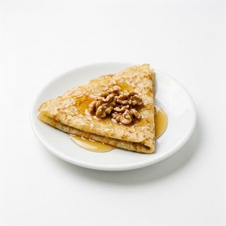 Crep con miel y nueces