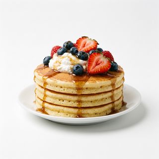 PANCAKE CREMA E FRUTTA 3 pezzi