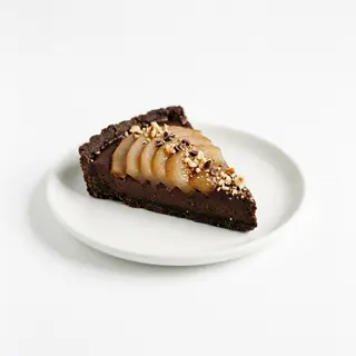 Tarta Vegana De Pera Y Chocolate