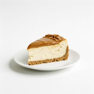 Tarta de queso con dulce de leche