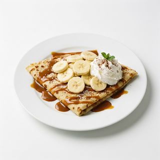 Crêpe De Plátano Y Dulce De Leche