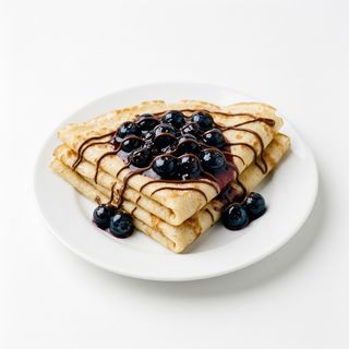 Creps Con Confitura De Arándanos